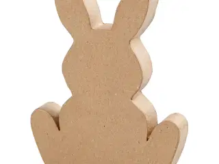 Håndlavet Harefigur i Papmaché - 18 cm Høj