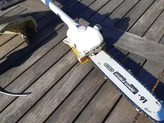 Hækkeklipper og busryder og sav