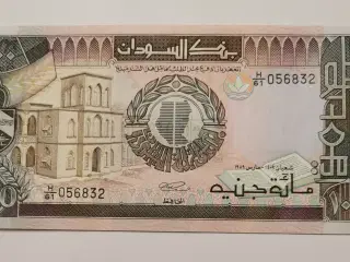 SUDAN 100 £ 1989 BANKFRISK *STOR