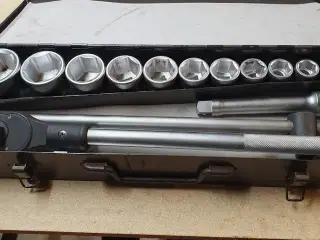 Stor topnøglesæt 3/4", Tecos