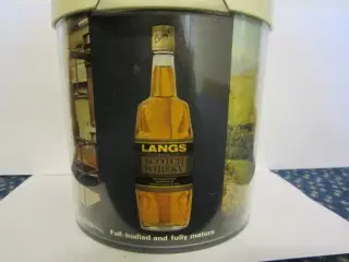 Langs Whisky is spand plast