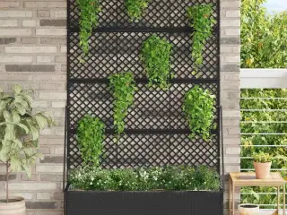 Plantekasse Sort 105 x 30 x 170 cm Metal