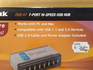 D-Link DUB-H7  7 port hi.speed usb hub 2.0