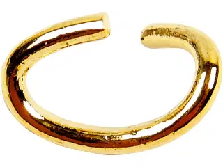 Oval-ring, tykkelse 0,7 mm, forgyldt, 50stk./ 1 pk.
