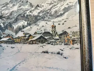 Vintage malerier i fin stand. Læs beskrivelsen. 