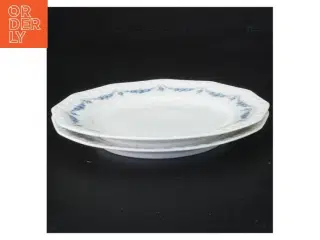 2 tallerkener med blåt blomstermønster fra Rosenthal (str. Diameter 15 cm)