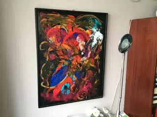 Abstrakt Acryl maleri 60x80