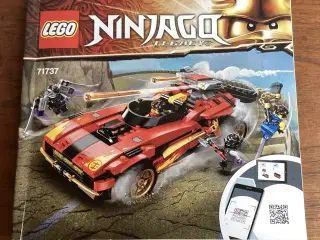 Lego Ninja bil - køretøj med skydende bil og motor