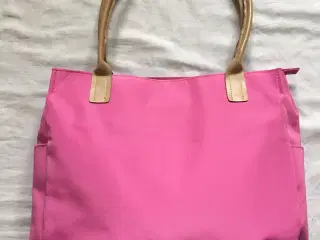 Lækker stor taske i pink