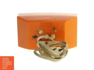 Vintage orange Vækkeur fra Metamec (str. 14x8x6 cm)