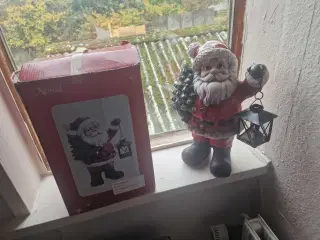 Julemand med lanterne til fyrfadslys 