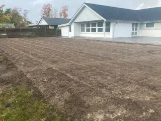 Græsplæne gravearbejde 