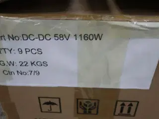 9 stk. ladere GREEN ENERGY DC-DC 58V 1160W