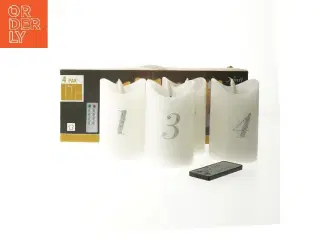 Nye LED adventslys med fjernbetjening fra Nowel (str. 12,5 cm)