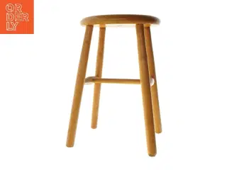 Rund træskammel (str. Ø 29x48 cm)