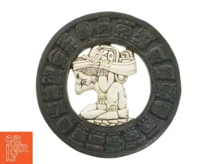 Dekorativ Aztec Mayansk Kalender sten (str. Ø 26 cm)