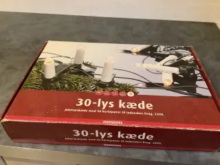 Juletræs lyskæde med 30 lys til el