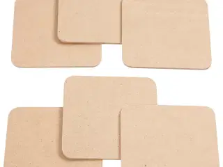 Brik, str. 10x10 cm, tykkelse 3 mm, 6stk./ 1 pk.