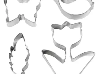 Udstiksforme i rustfrit stål - 4 stk. til bagning