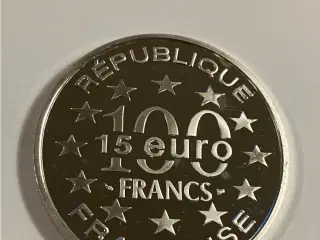 100 Francs / 15 Euro 1996 France - St. Stephen's Cathedral, Vienna