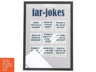 Billedramme med far-jokes fra Dia’lægt (str. 44x32 cm)