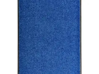 Vaskbar dørmåtte 60x90 cm blå