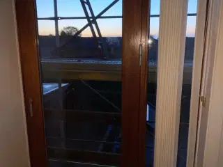 2 stk terrassedør med vinduer