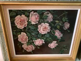Roser blomstermotiv af D. Bergmann