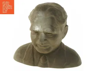Skulptur i form af buste med møntindkast fra Bikuben (str. 17x21 cm)