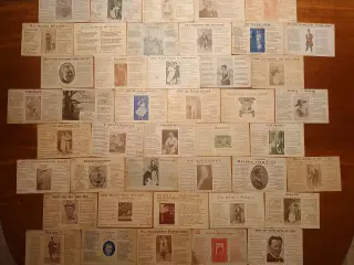 75 revy- og sangpostkort fra ca 1910-1925