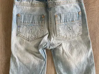 Shorts/knickers med pailletter og bluse str. 98