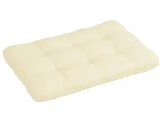 Pallehynde 120x80x12 cm stof cremefarvet
