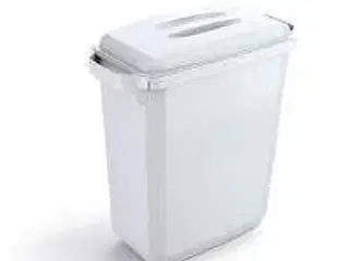 2 stk. Beholder 60 ltr plast grå ekskl låg