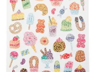 Stickers, slik, ark 15x16,5 cm, 1 ark