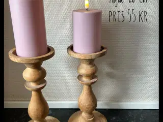 Lysestager i træ