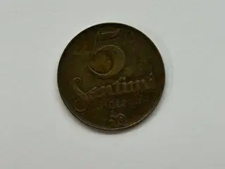 5 Santimi 1922 Latvia
