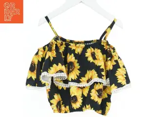 Bluse med Solsikke Print fra SHEIN  (str. 140)