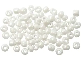 Rocaiperler, diam. 4 mm, str. 6/0, hulstr. 0,9-1,2 mm, perlemor, 500g/ 1 pk.