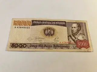 5000 Pesos Bolivianos Bolivia