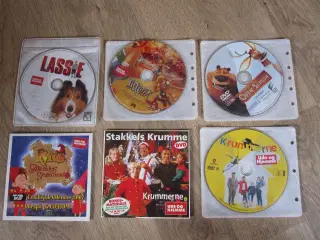 5 stk. danske børnefilm DVD + 1 CD