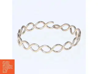Guld armbånd i snoet design (str. 62 mm)