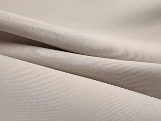 Lysdæmpende gardiner 2 stk. med metalringe 140 x 225 cm beige