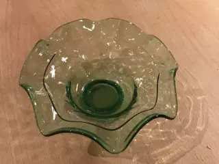 Glas skål grøn