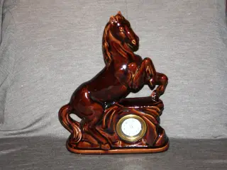 Vintage German Bordur med hest figur i porcelæn