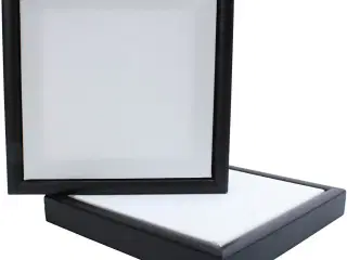 Malerlærred med træramme 20x20 cm - Sort/Hvid