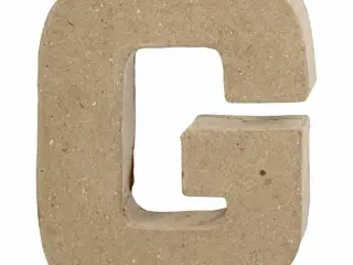 Bogstav, G, H: 10 cm, B: 7,7 cm, tykkelse 1,7 cm, 1 stk.