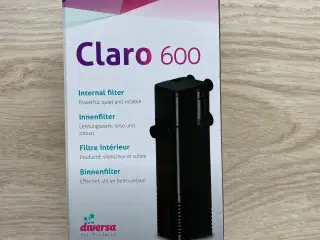 (NY) Diversa Claro 600 akvarie pumpe m/filter