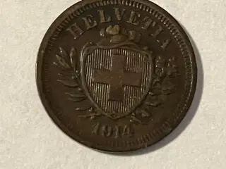 1 Rappen Switzerland 1914