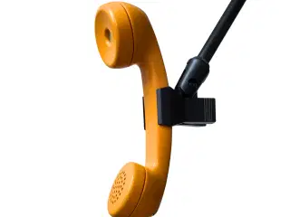 Retro telefon mikrofon (Gul)
