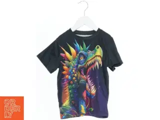 Børne T-shirt med dinosaur tryk (str. 122)